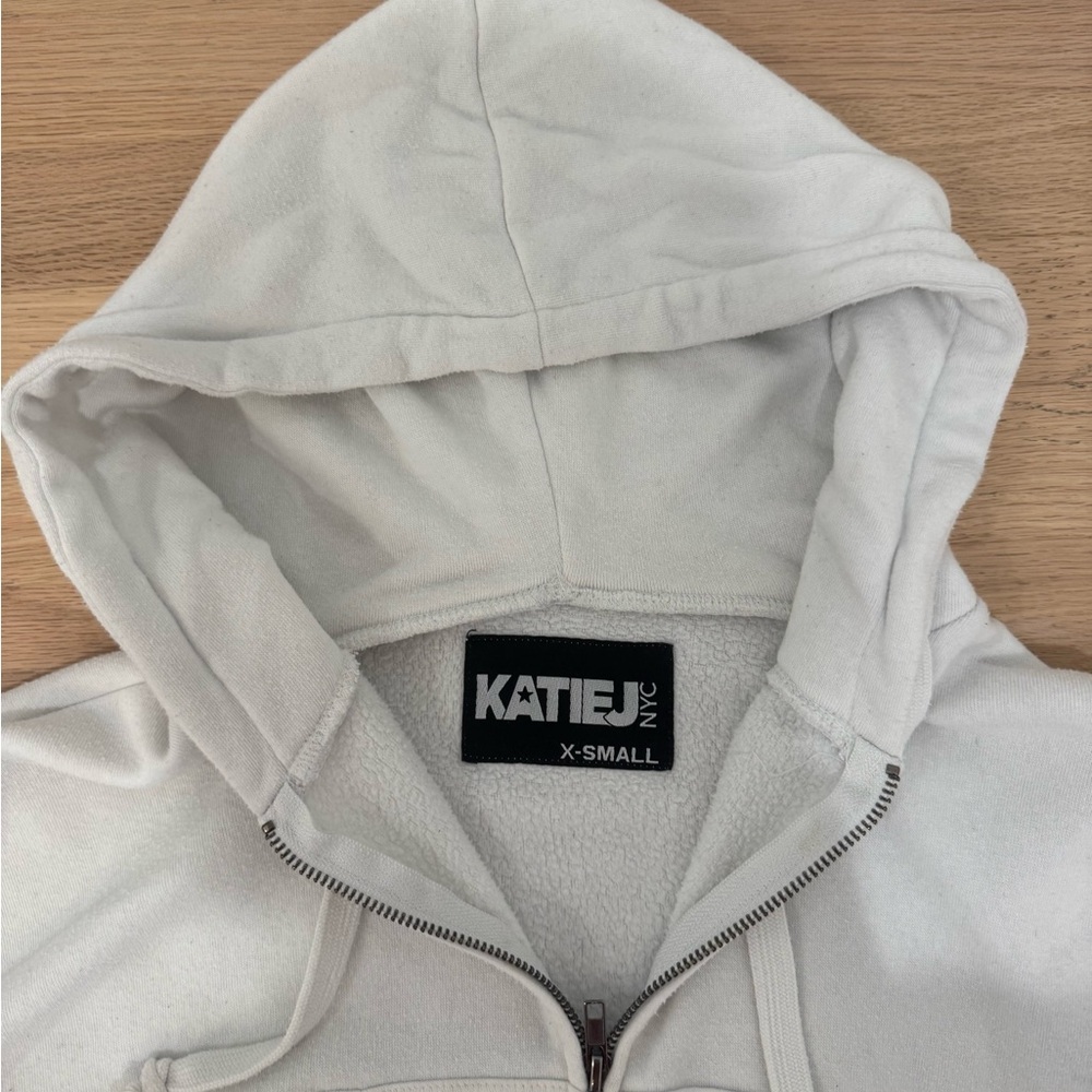 KATIE J NYC Girls' Tween Dylan Crop Zip Hoodie - Big Kid